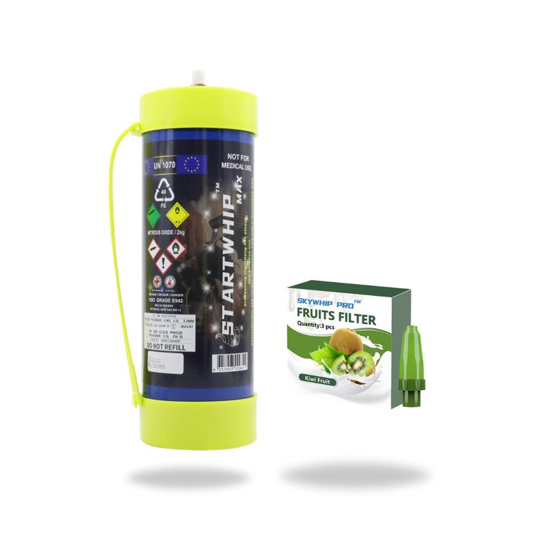 ONLY $94.99:  STARTWHIP MAX 3.3L Cream Chargers + Random Flavored Silent Nozzles Box