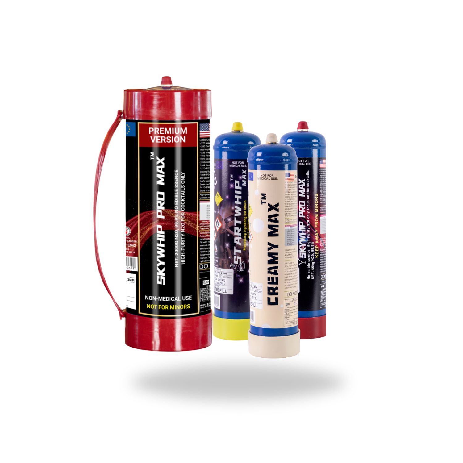ONLY $199.99: SKWYHIP PRO MAX PREMIUM VERSION 3.3L + 3 x 660G Cream Chargers