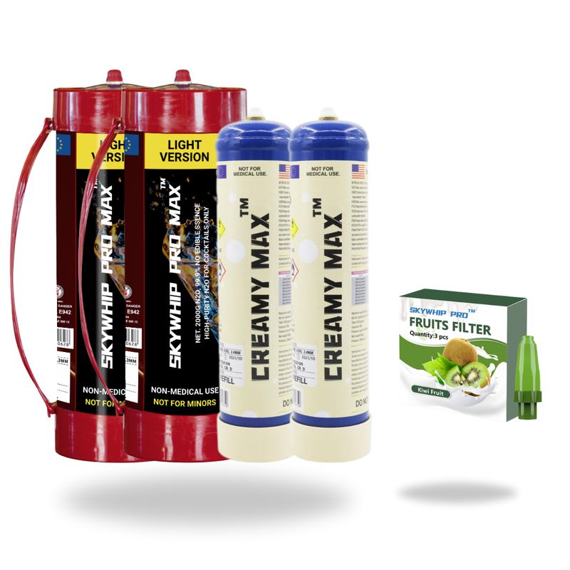 ONLY$198.99: SKYWHIP Light 3.3L x 2 + 660g Cream Chargers x 2