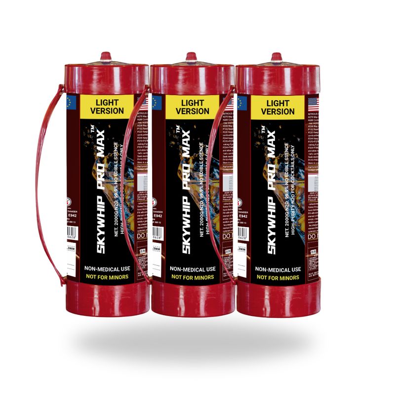 ONLY FOR WEEKEND!!!!!!!  SKYWHIP Pro Max Light Version 3.3L x 3 Cream Chargers