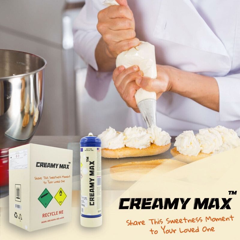 World Cup 640g Skywhip Aluminum + 660g Creamy Max Cream Charger Combo Deals