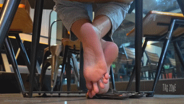 Floor View Of Soles In Action