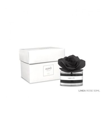 MUHÀ Diffusore Profumatore D&#39;ambiente Flower Diffuser Rosa 50ML - Fragranza Legni e Tè per Atmosfere Rilassanti