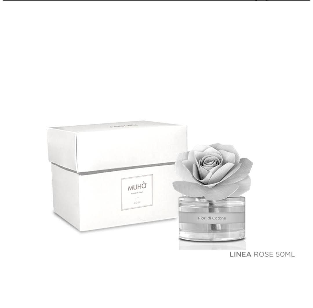 MUHÀ Profumatore d’Ambiente “Rosa Bianca” Acqua &amp; Sale 50ML