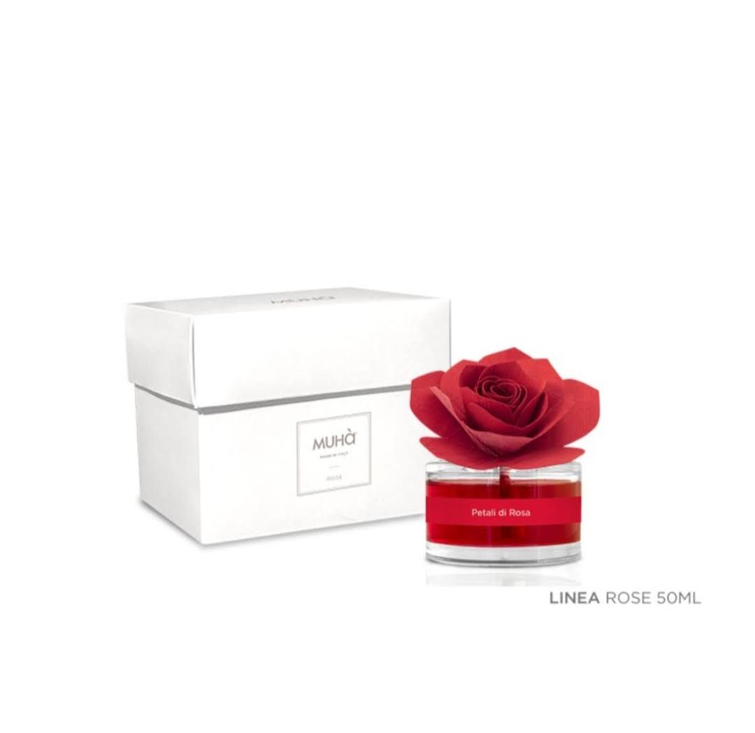 Muhà Profumatore D’ambiente Rosa Diffusore Petali Di Rosa 50 ml