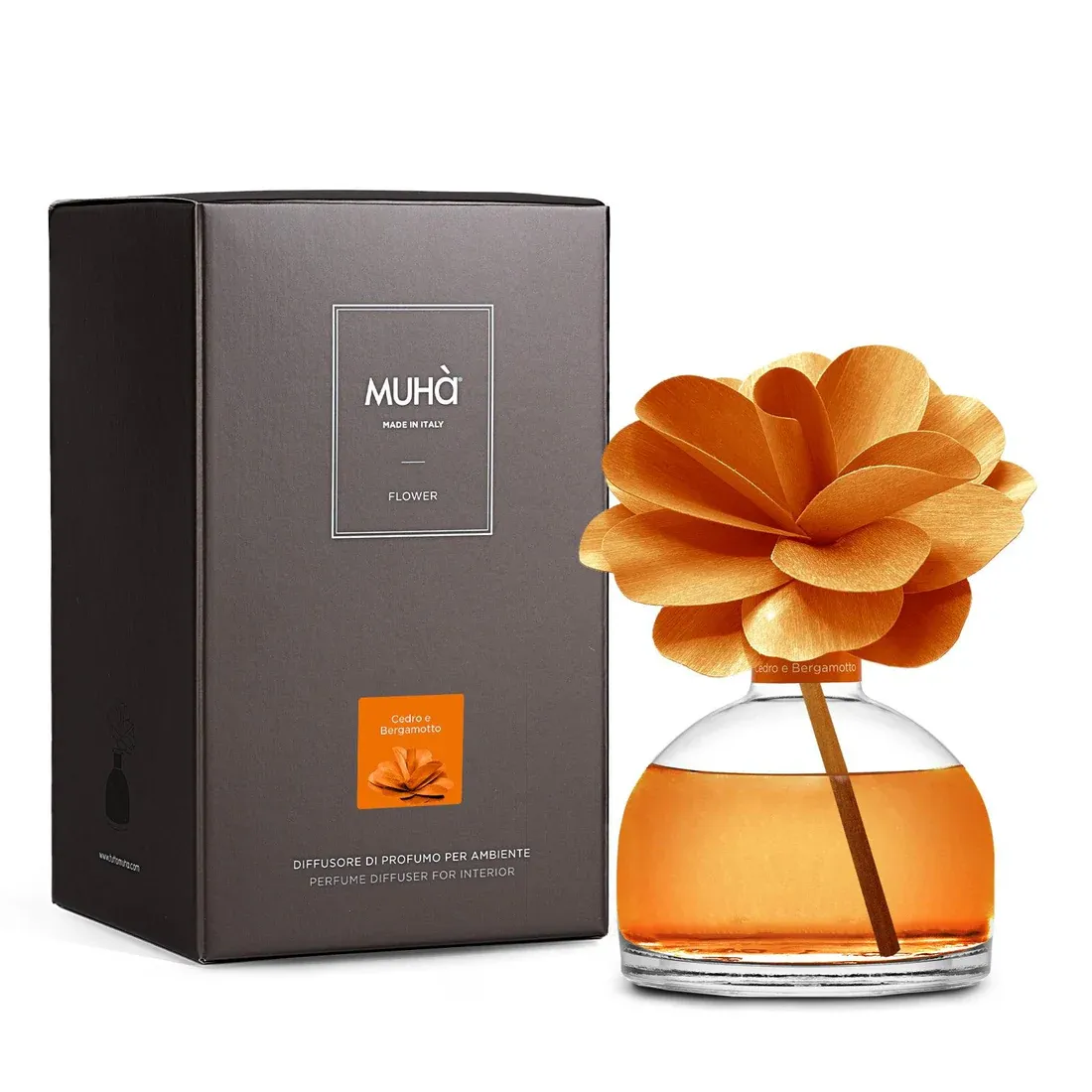 MUHÀ Diffusore Fiore 200ML - Cedro e Bergamotto