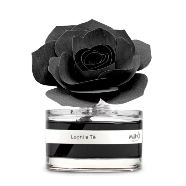 MUHÀ Diffusore Fiore ROSA NERA 50ML LEGNI E THE’