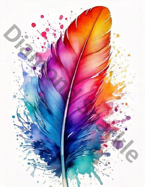 Diamond Painting "Feder"