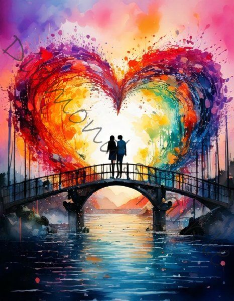 Diamond Painting "Heartfeld couple"
