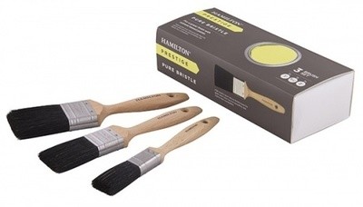 Hamilton Prestige Pure Bristle 3 Brush Set 1", 1.5" & 2"