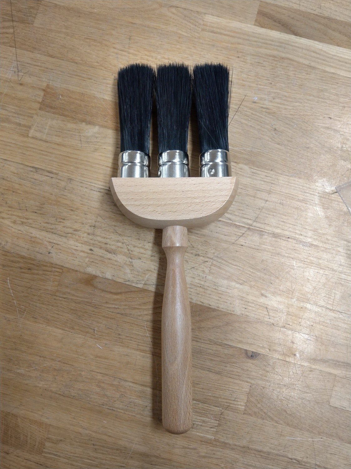 Professional 3 Ring Dusting Brush 80mm