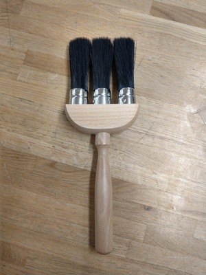 Professional 3 Ring Dusting Brush 80mm