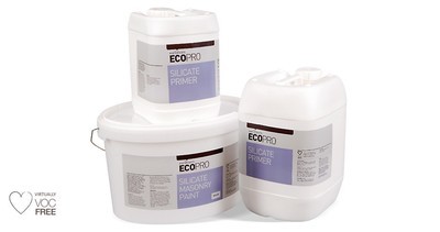 Earthborn Ecopro Silicate Masonry Paint WHITE 100ml Tester Pot, 2.5L & 5L Prices from
