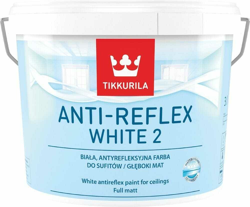 Tikkurila AR2 Anti-Reflex 2 White 3L - CLICK FOR BULK BUY DISCOUNTS