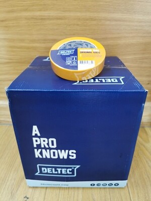 DELTEC MASKING TAPE GOLD 36mm Wide x 50m Long BOX of 24