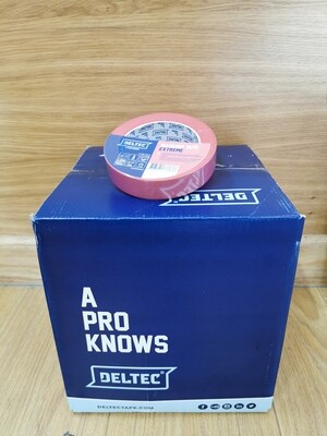 DELTEC MASKING TAPE PINK EXTREME , 38mm Wide x 50m Long BOX of 24