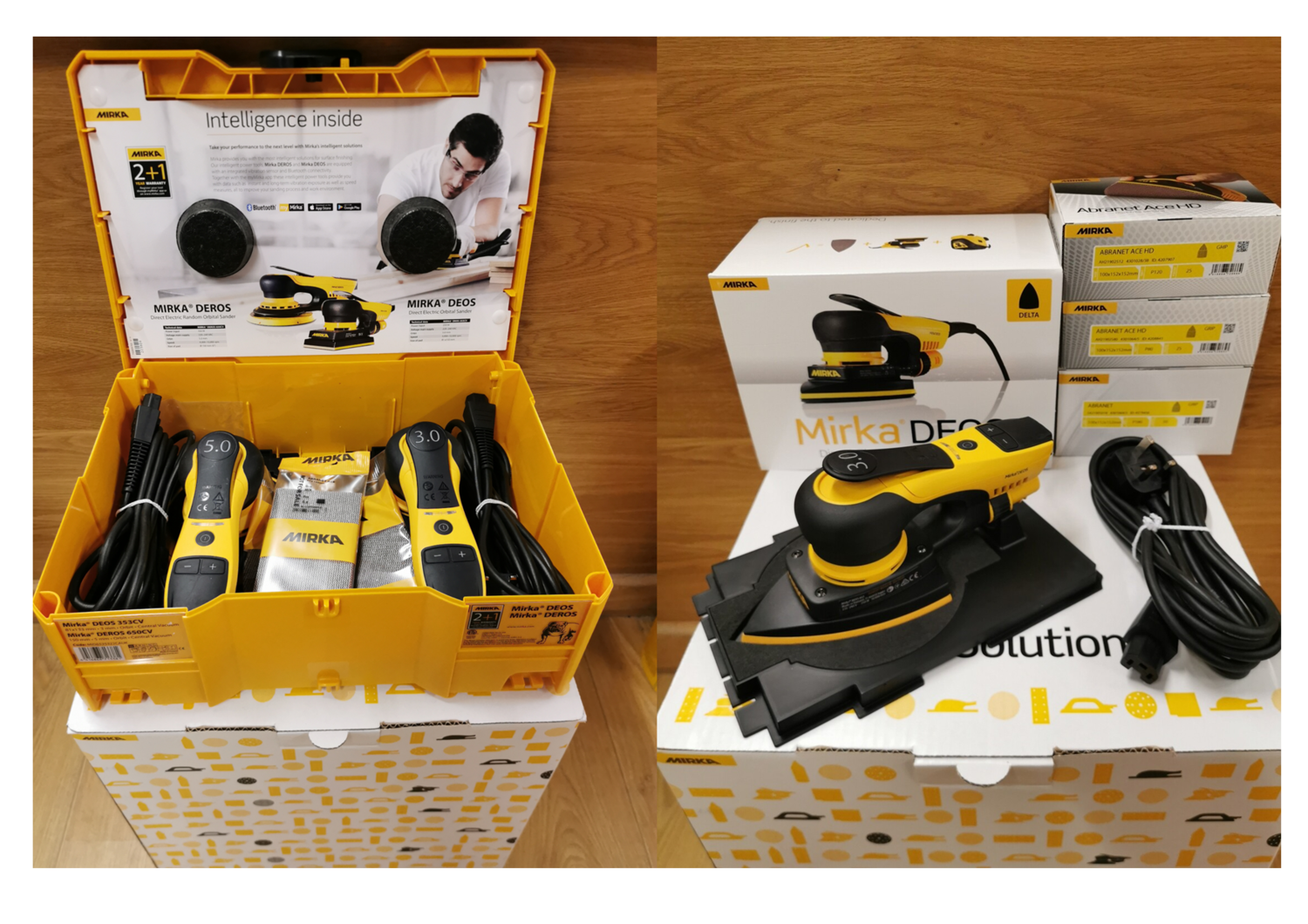 Mirka Deros 150mm and Deos 81x133mm 