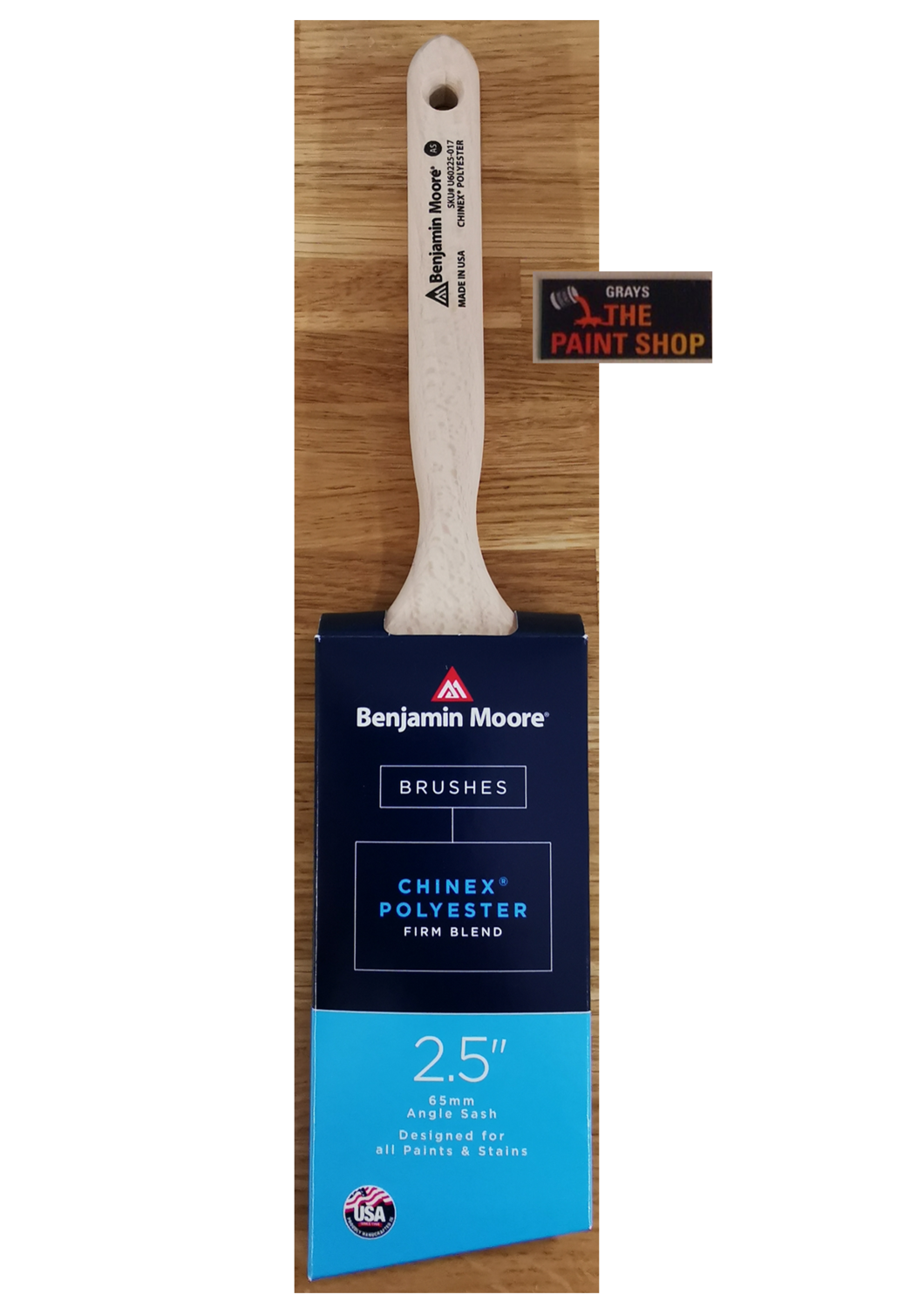 Benjamin Moore Craftsman 602 Long Handle Angled Range Brush 2", 2.5" & 3" (click here to select size) Prices From, Size: 2" (60220)