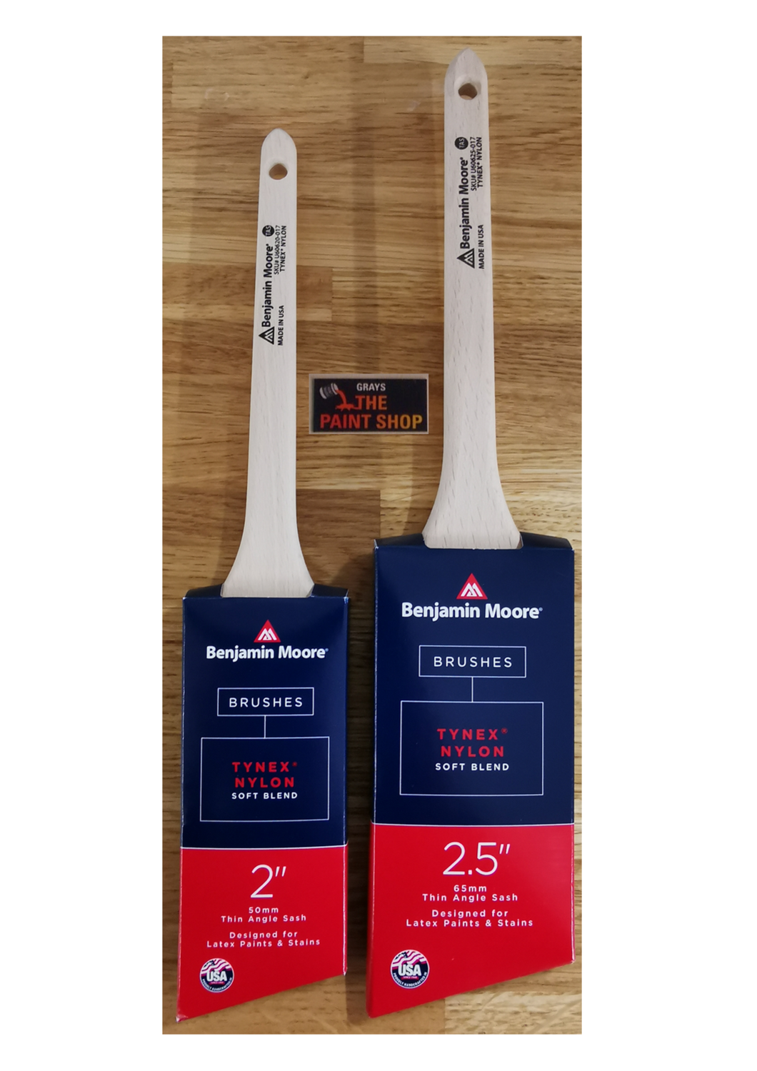 Benjamin Moore Tynex Nylon 606 Range 2 Brush Set