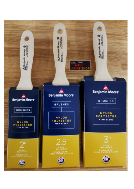 Benjamin Moore Nylon Polyester 600 Firm Blend Range 3 Brush Set  2", 2.5" & 3"