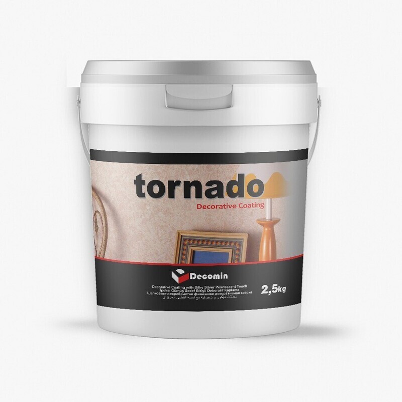 Decomin Tornado Velvet Effect 2.5KG RAL 7016 Anthacite Grey