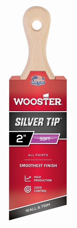 Wooster Silver Tip E5225 Series Angled Stubby Brush 2"