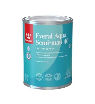 Tikkurila Everal Aqua 40 Semi-Matt 1L White