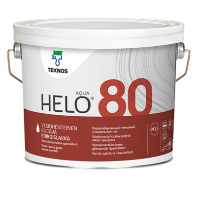 Teknos Helo Aqua 80 Varnish Gloss 0.9L & 2.7L (click here to select size) Prices From