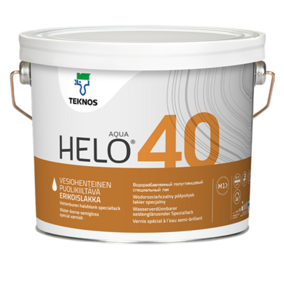Teknos Helo Aqua 40 Varnish Satin 0.9L & 2.7L (click here to select size) Prices From