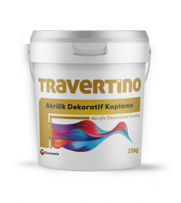 Decomin Travertino ACRYLIC DECORATIVE COATING 4Kg Interior & Exterior