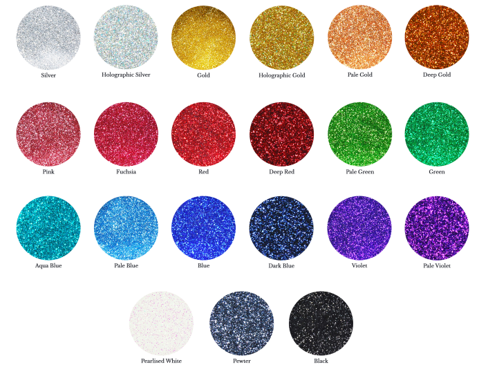 Brodie & Middleton Plastic Glitter Silver 100g