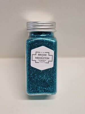 Brodie & Middleton Plastic Glitter Aqua Blue 100g