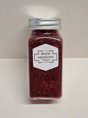 Brodie & Middleton Plastic Glitter Deep Red 100g