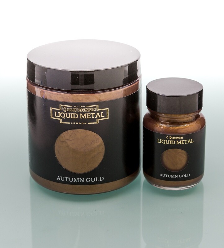C Roberson liquid Metal Paint Autumn Gold 30ml