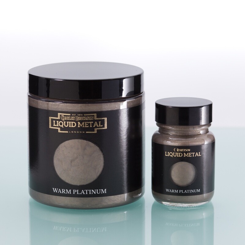 C Roberson liquid Metal Paint Warm Platinum 30ml