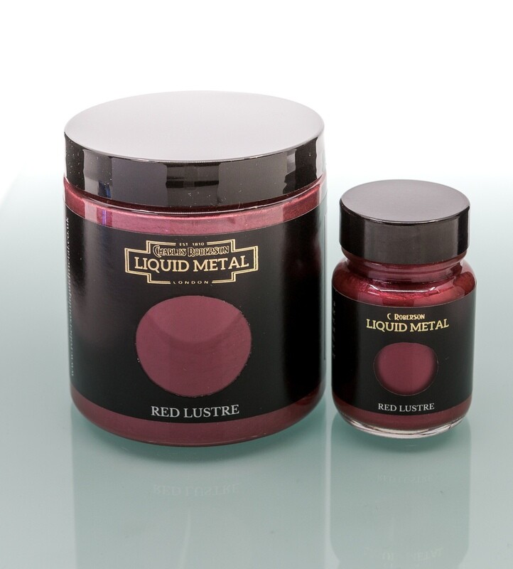 C Roberson liquid Metal Paint Red Lustre 30ml