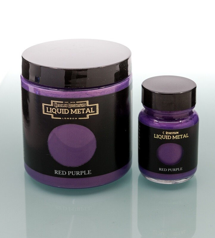 C Roberson liquid Metal Paint Red Purple 30ml