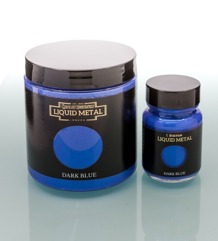 C Roberson liquid Metal Paint Dark Blue 30ml