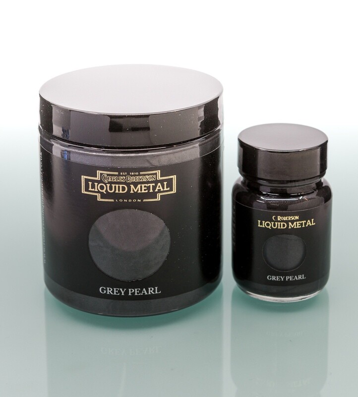 C Roberson liquid Metal Paint Grey Pearl 30ml