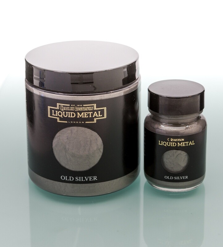 C Roberson liquid Metal Paint Old Silver 30ml