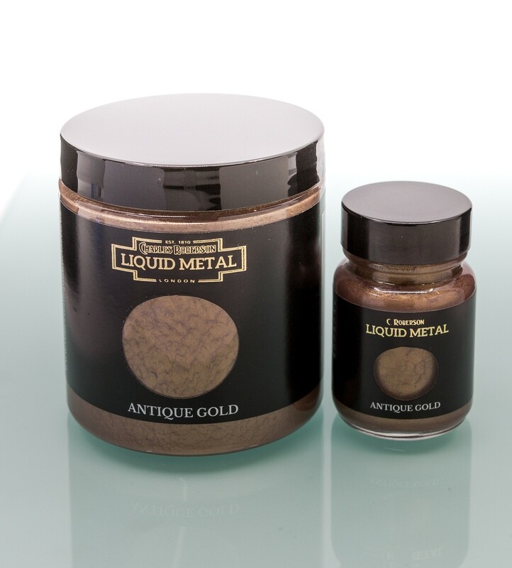 C Roberson liquid Metal Paint Antique Gold 30ml