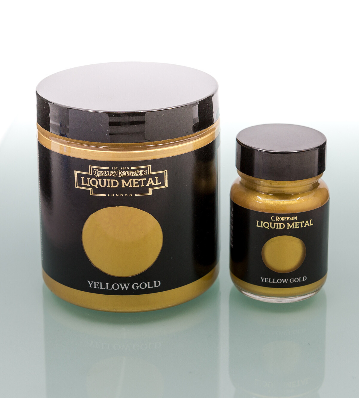 C Roberson liquid Metal Paint Yellow Gold 30ml