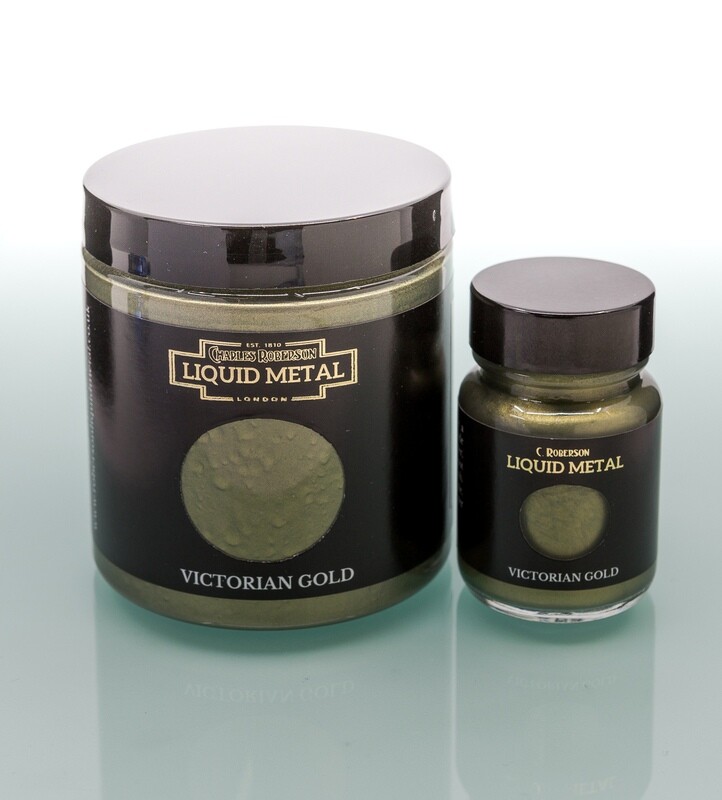 C Roberson liquid Metal Paint Victorian Gold 30ml
