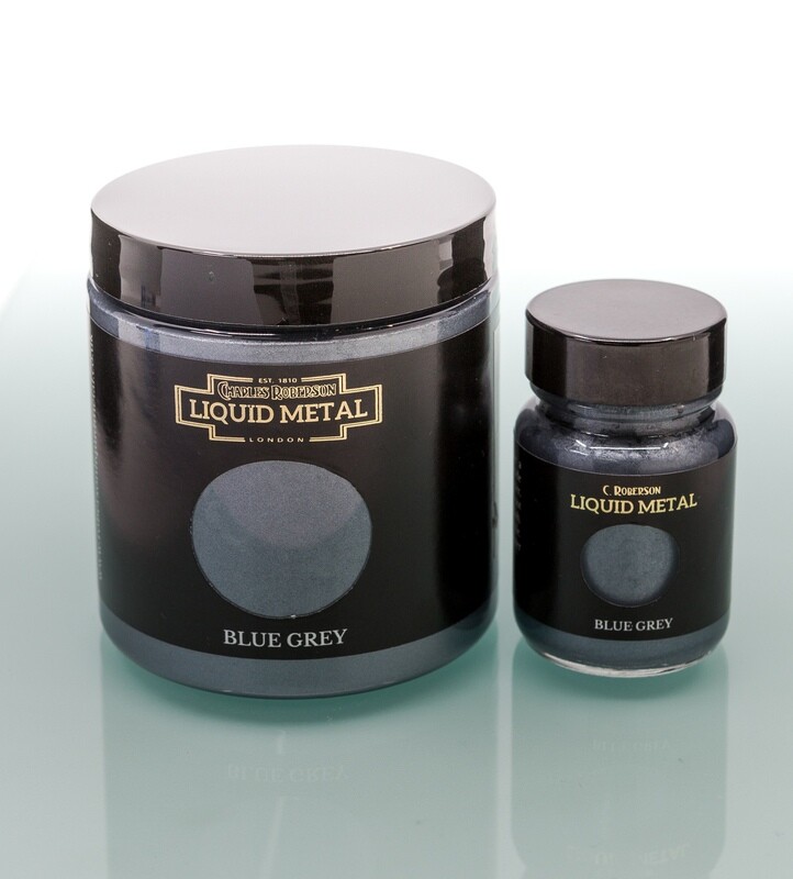 C Roberson liquid Metal Paint Blue Grey 30ml