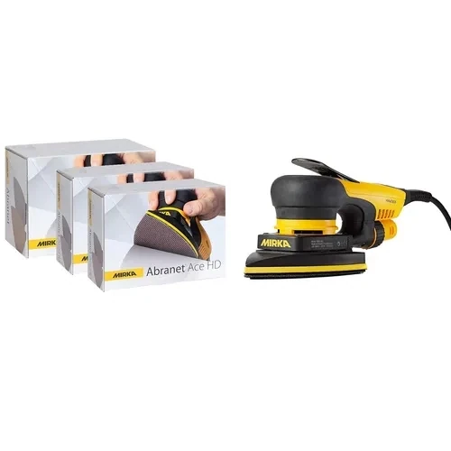 Mirka Deos Delta 100x152x152mm & 200 Pad Sanding Kit 230V