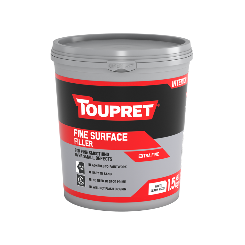 Toupret Interior Fine Surface Filler 0.33Kg to 4Kg