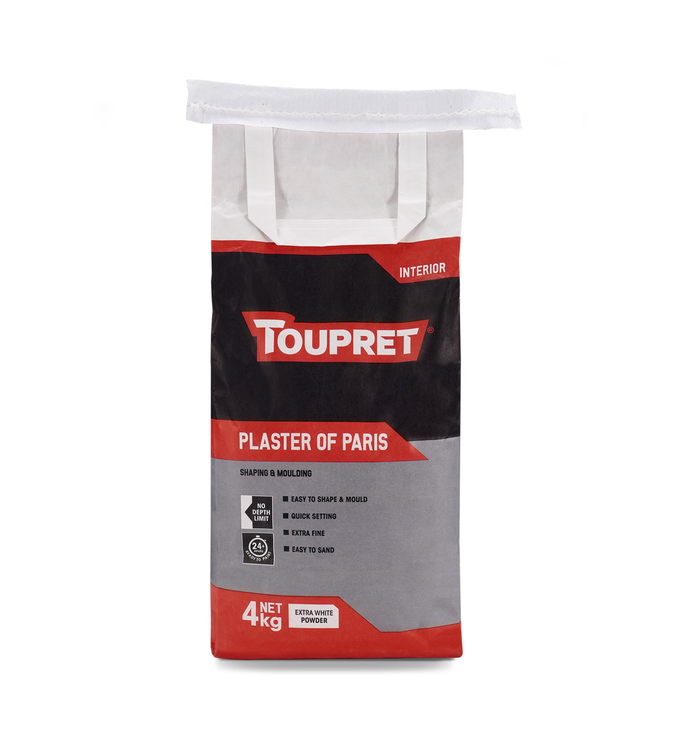 Toupret Interior Plaster Of Paris 4KG
