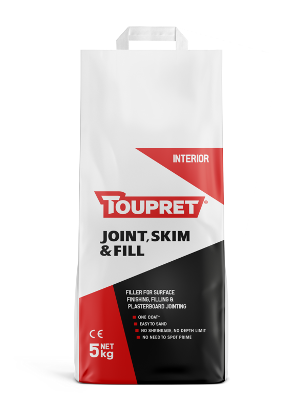 Toupret Joint Skim And Fill Interior Powdered Filler 5Kg to 10Kg