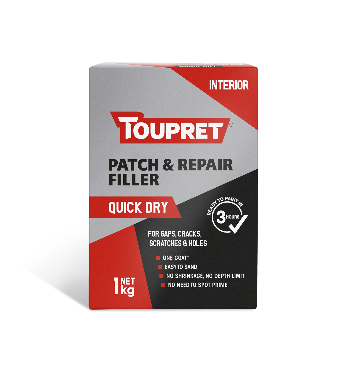 Toupret Quick Dry Patch & Repair Powdered Filler 1Kg to 5Kg