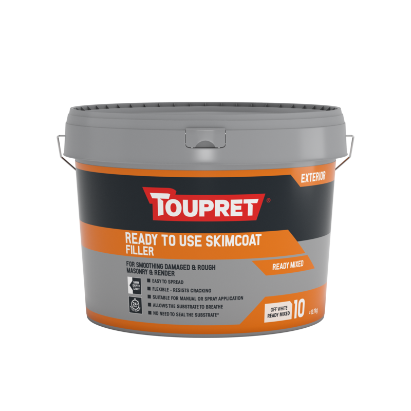 Toupret Exterior Ready To Use Skimcoat Filler 10L